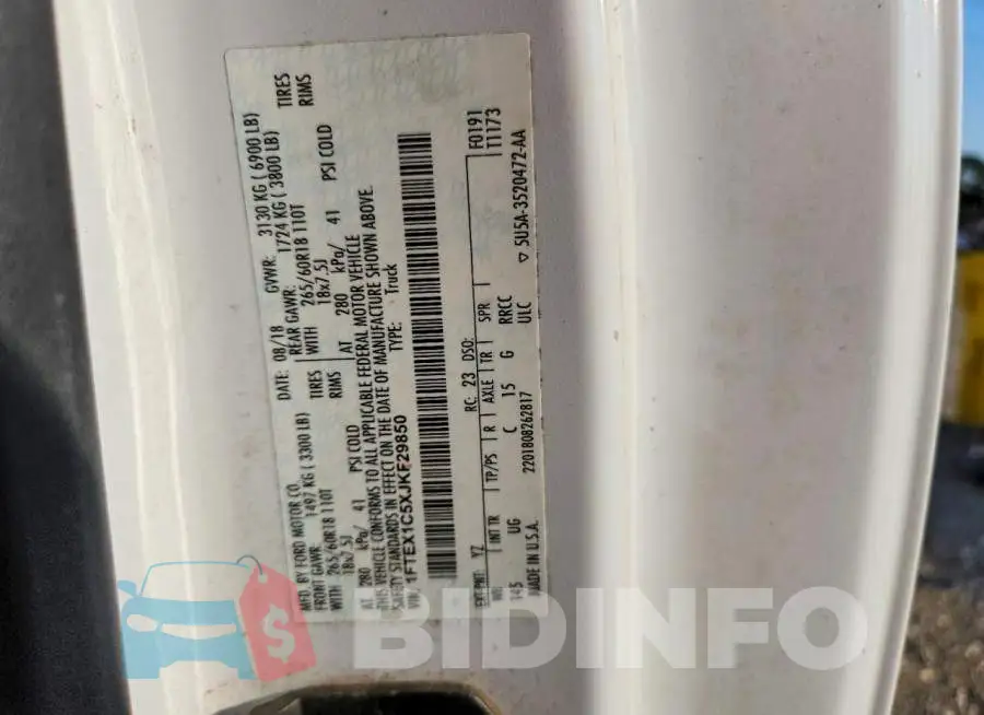 1FTEX1C5XJKF29850 Photo# 12
