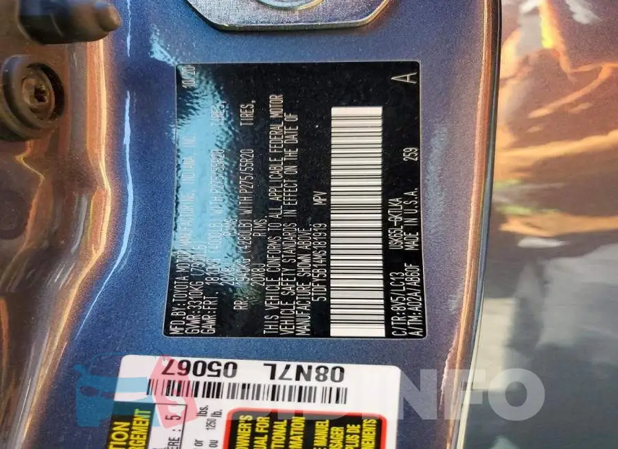 5TDFY5B14MS181919 Photo# 13