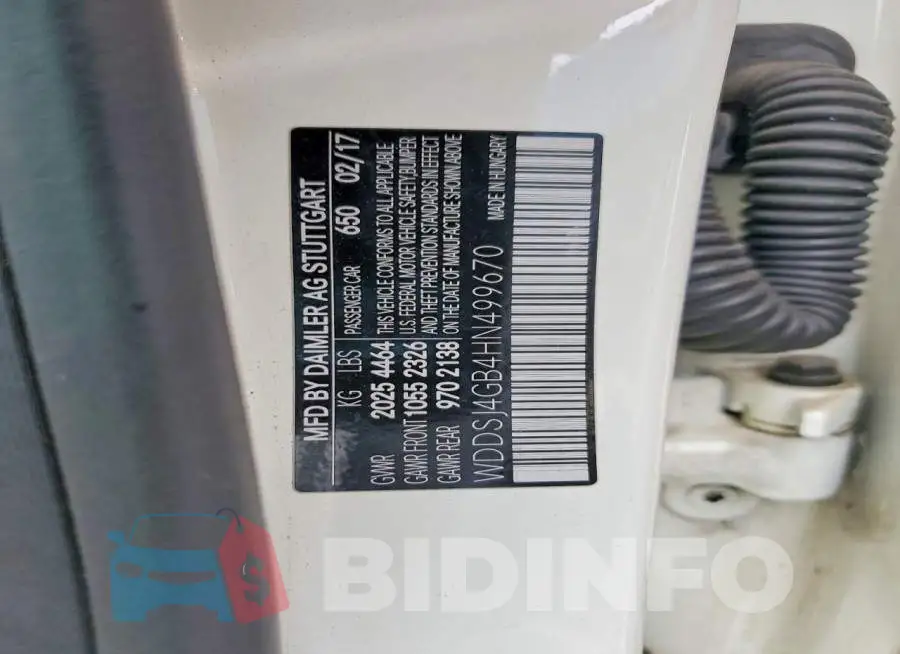 WDDSJ4GB4HN499670 Photo# 12