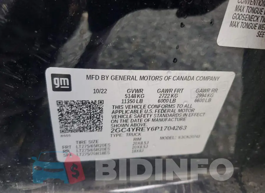 2GC4YREY6P1704263 Photo# 12
