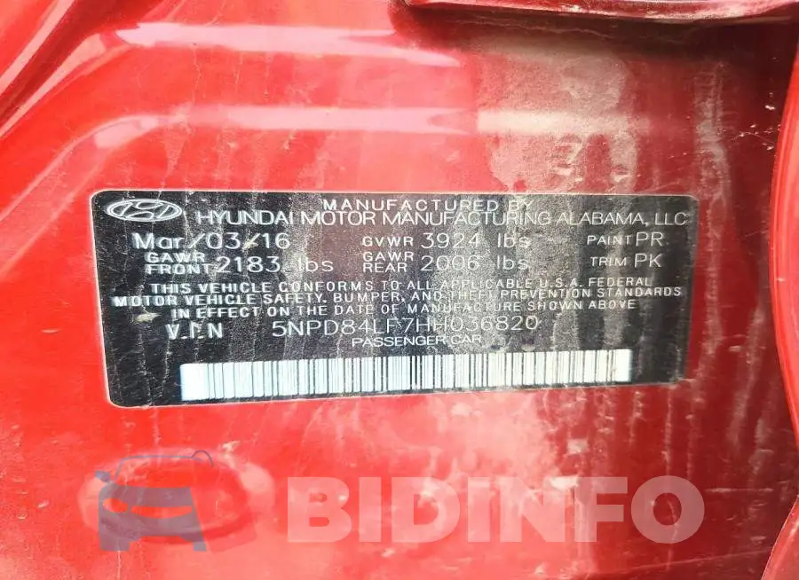5NPD84LF7HH036820 Photo# 12