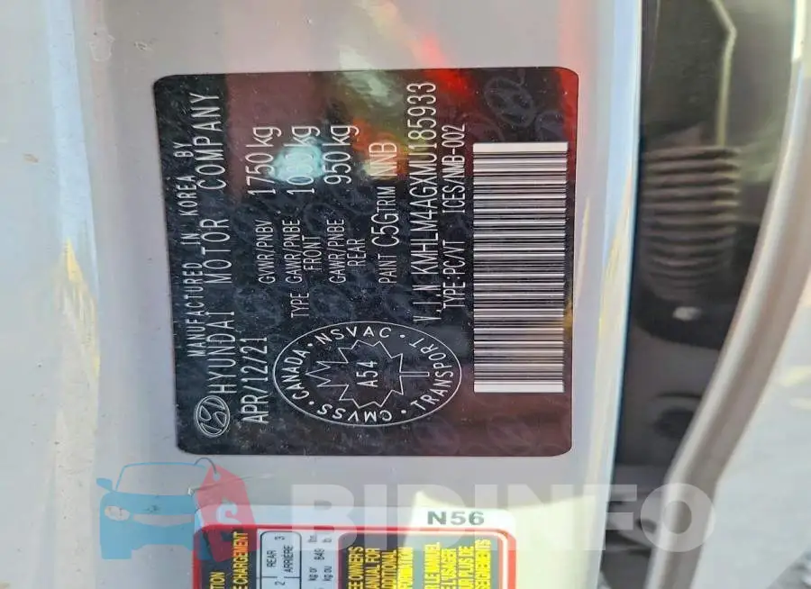 KMHLM4AGXMU185933 Photo# 13