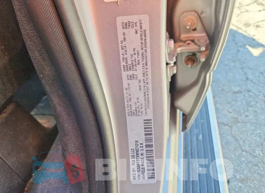1C6SRFBTXMN571214 Photo# 12
