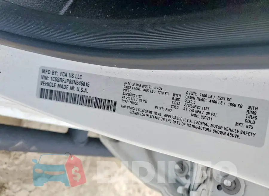1C6SRFJP8SN546815 Photo# 13