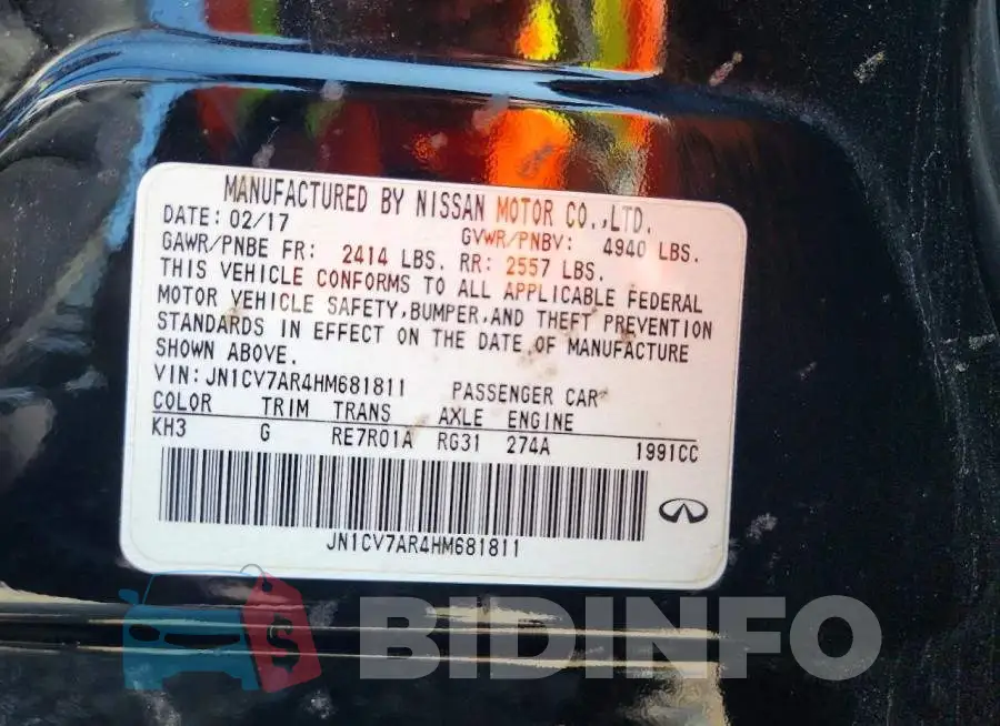 JN1CV7AR4HM681811 Photo# 12