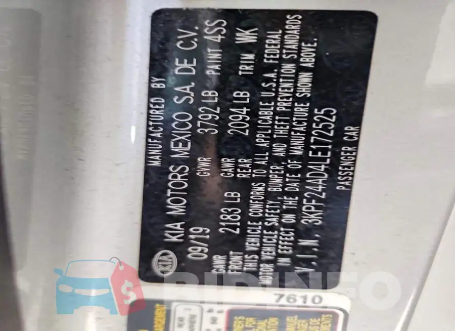 3KPF24AD4LE172525 Photo# 12