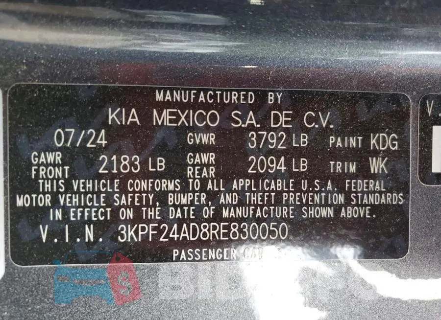 3KPF24AD8RE830050 Photo# 12