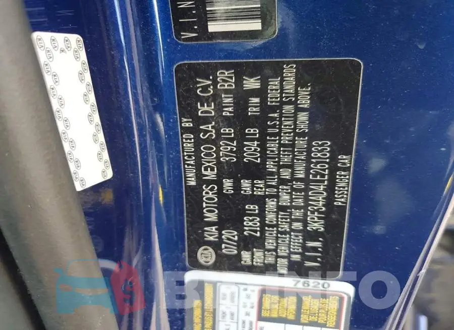 3KPF34AD4LE261833 Photo# 12