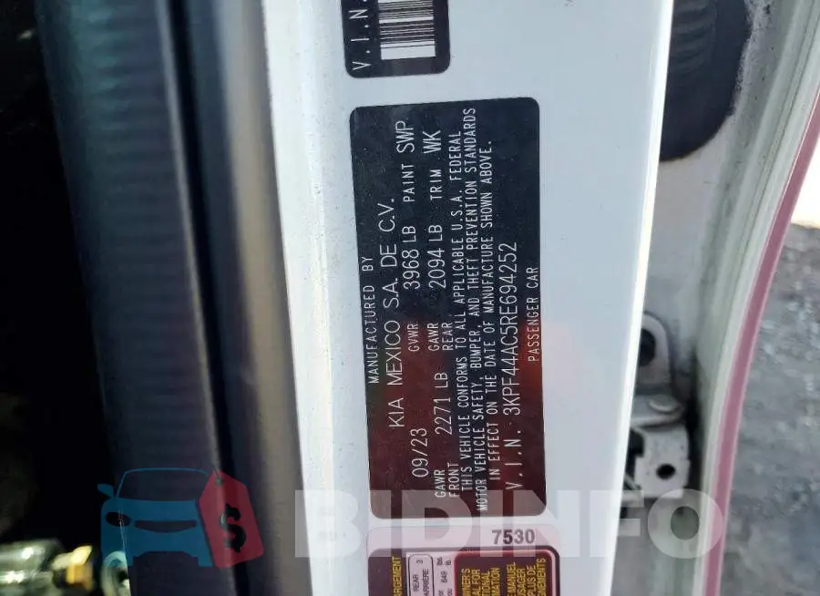 3KPF44AC5RE694252 Photo# 13