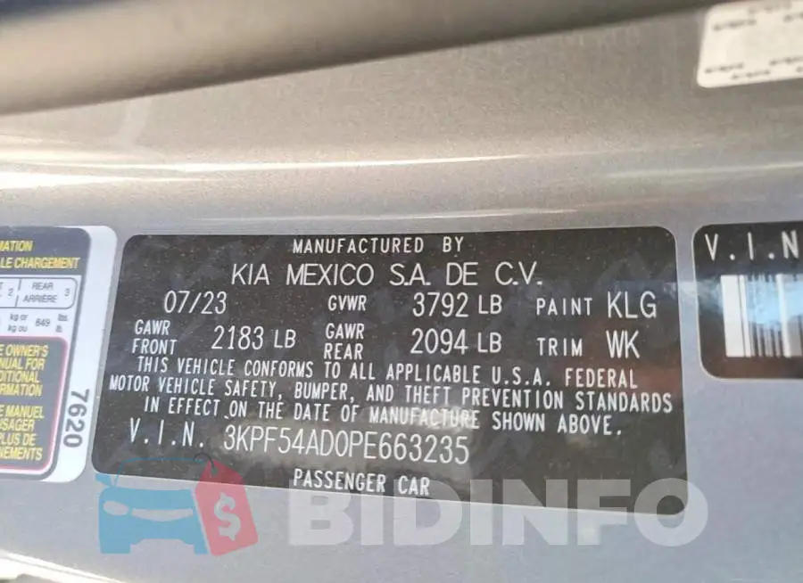 3KPF54AD0PE663235 Photo# 13