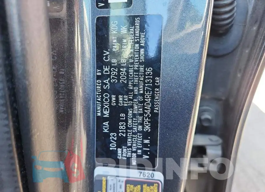 3KPF54AD4RE713136 Photo# 12