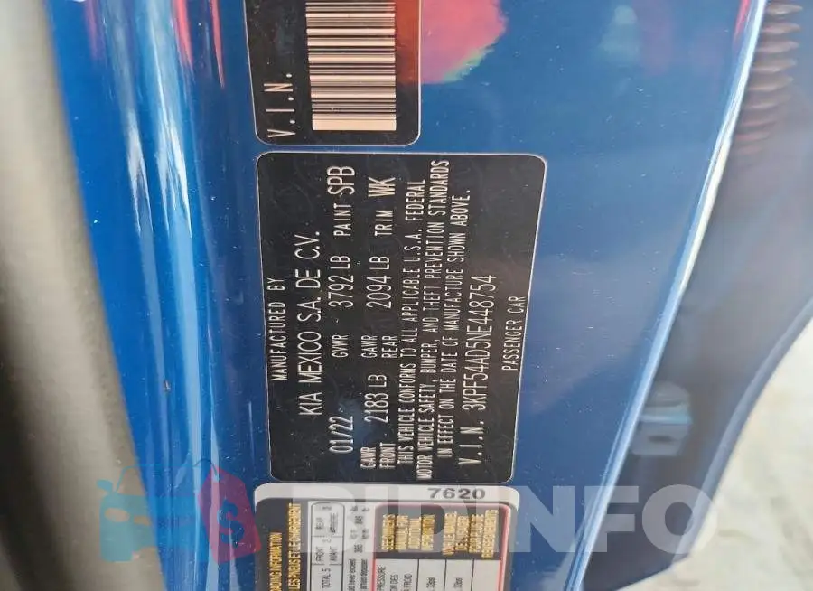 3KPF54AD5NE448754 Photo# 12