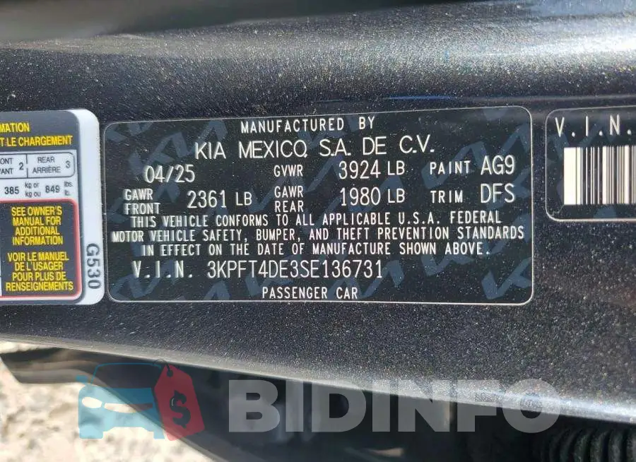 3KPFT4DE3SE136731 Photo# 13