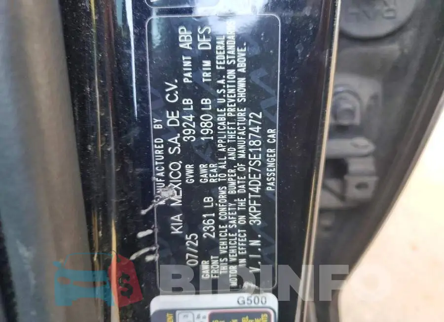 3KPFT4DE7SE187472 Photo# 12