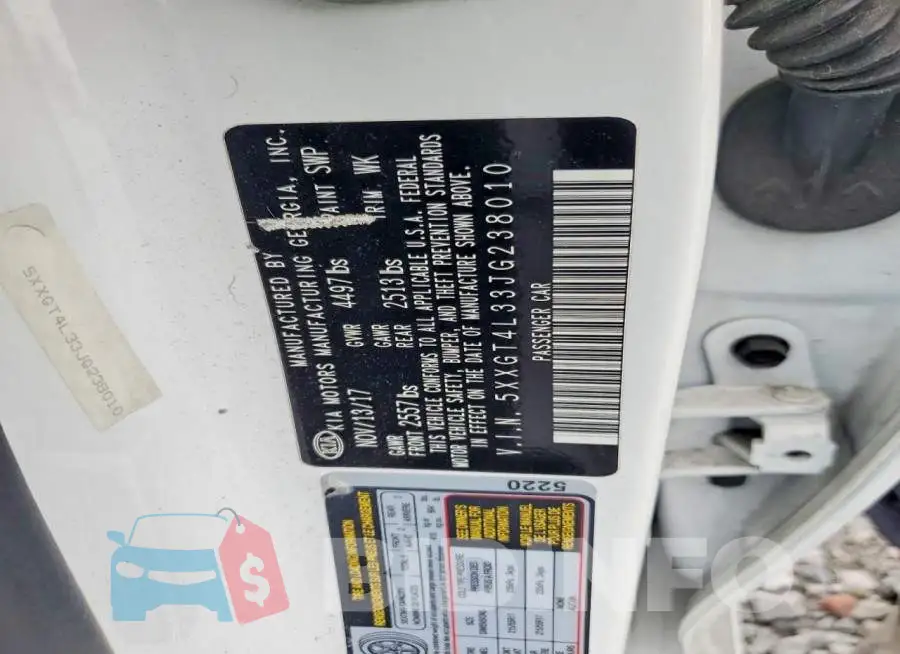 5XXGT4L33JG238010 Photo# 12