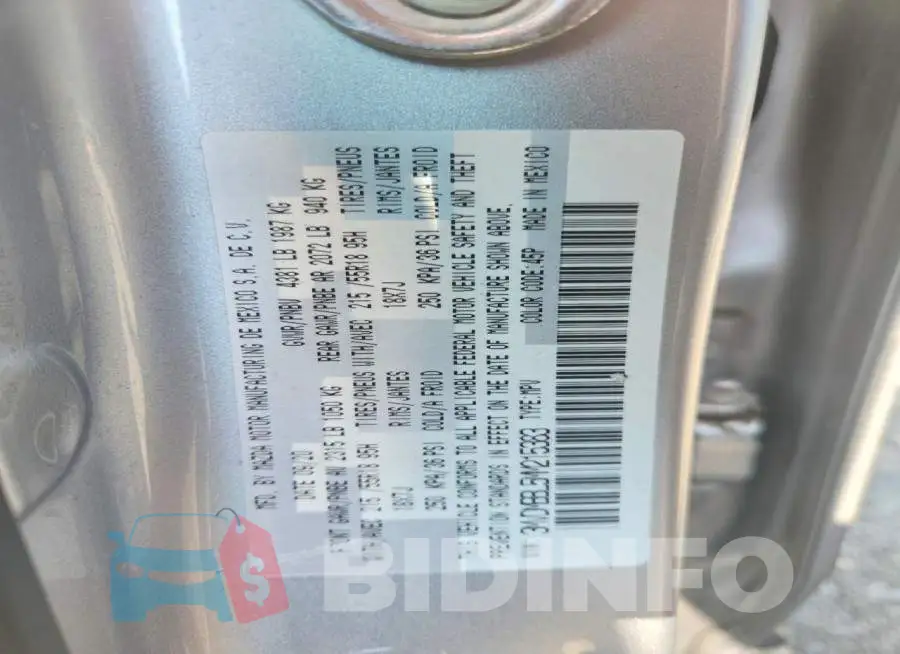 3MVDMBBL5MM215383 Photo# 12