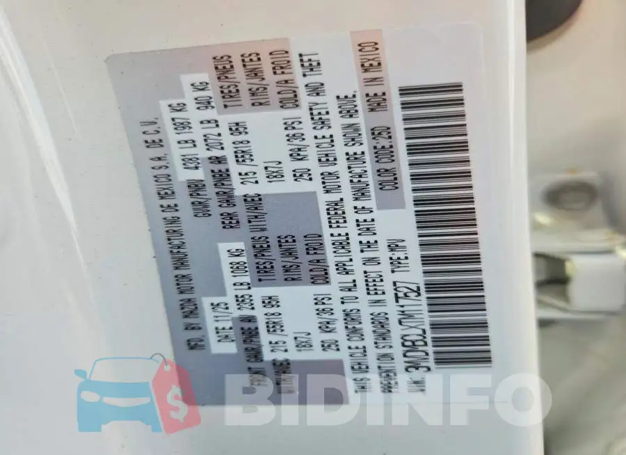 3MVDMBCLXTM117527 Photo# 12