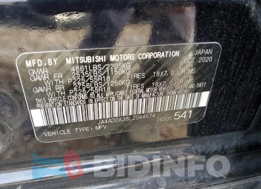 JA4AD2A38LZ044674 Photo# 13