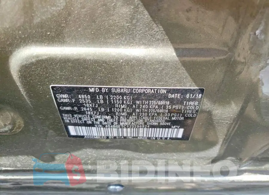 4S4BSETC1J3296924 Photo# 12