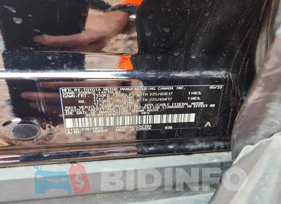 2T3F1RFV9PW377009 Photo# 13