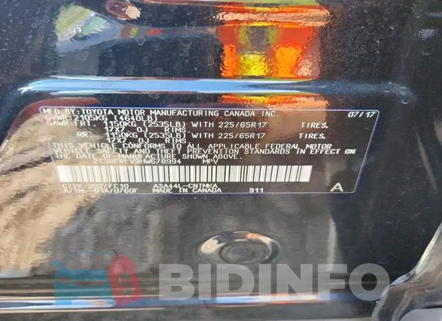 2T3RFREV9HW678994 Photo# 13