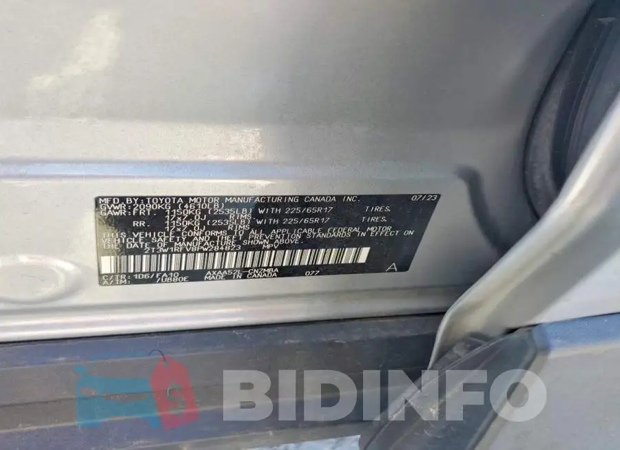 2T3W1RFV8PW284823 Photo# 13