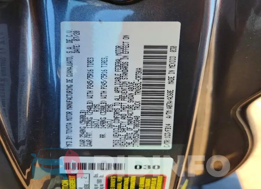 3TYRX5GN4LT003040 Photo# 12