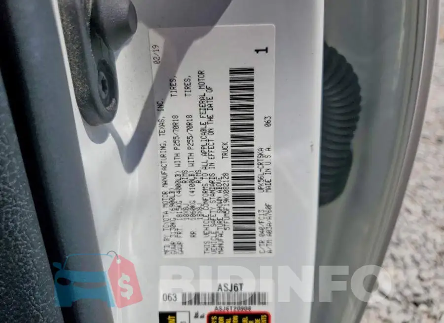 5TFUM5F19KX082128 Photo# 12