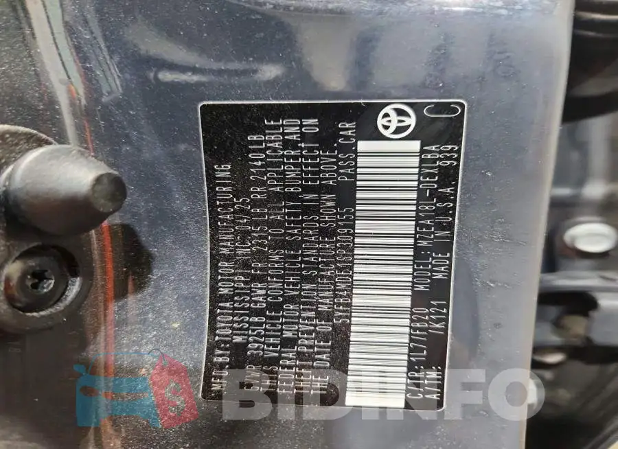 5YFB4MDE1SP309155 Photo# 13
