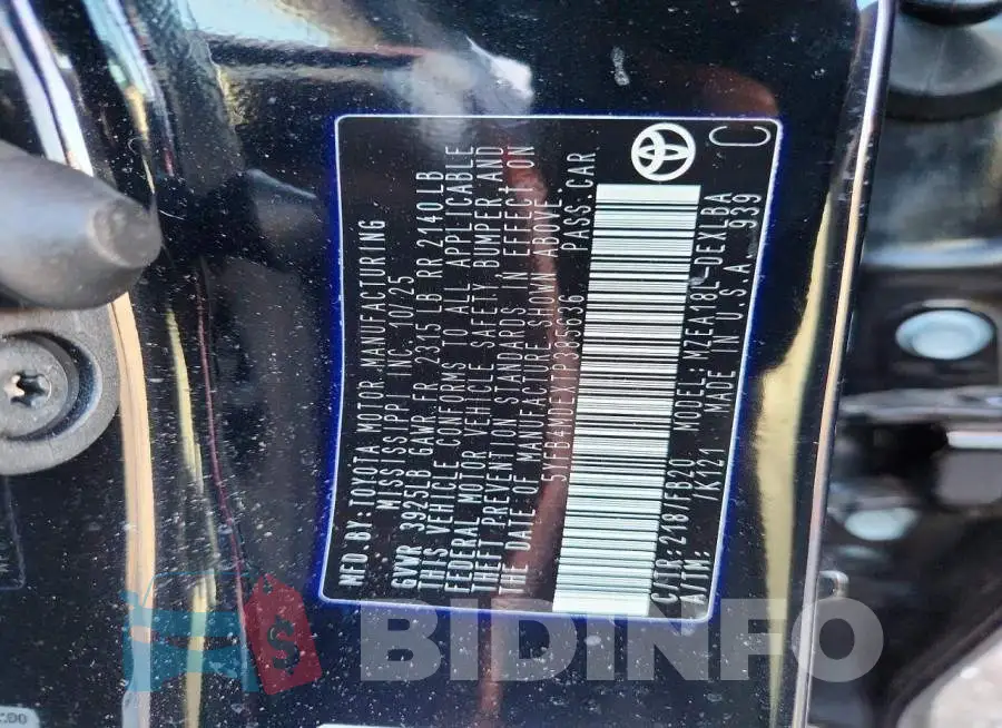 5YFB4MDEXTP385636 Photo# 13