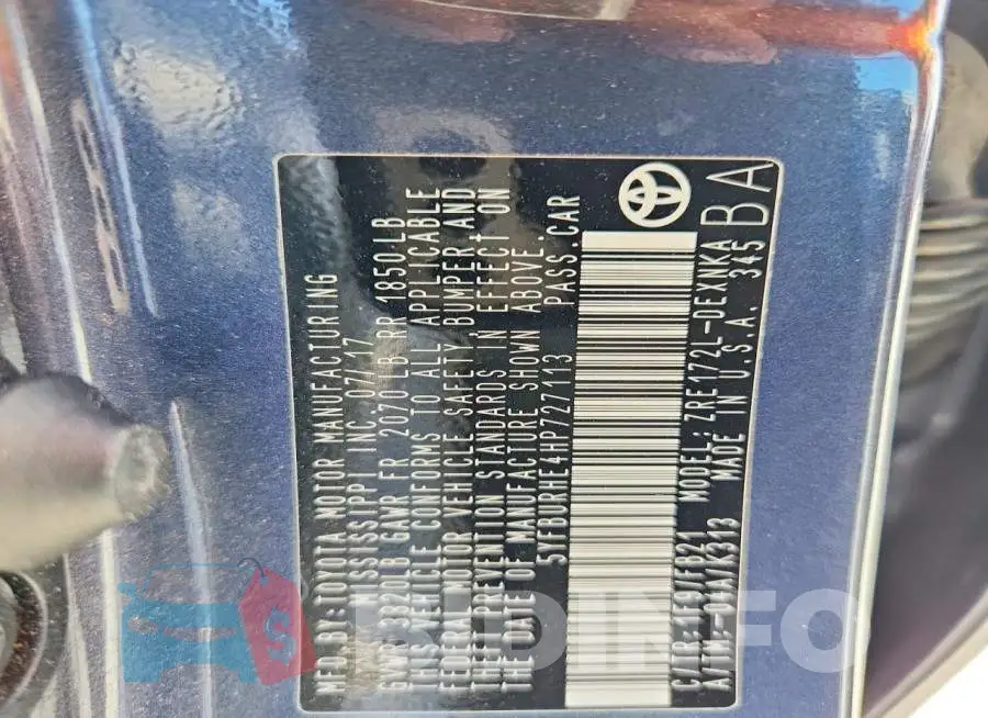 5YFBURHE4HP727113 Photo# 12