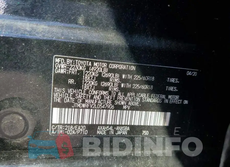 JTMDWRFV2LD547906 Photo# 13
