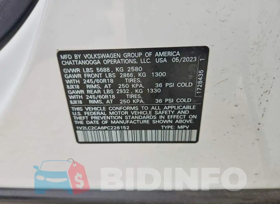 1V2LC2CA6PC226152 Photo# 14