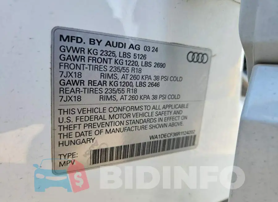 WA1DECF36R1124202 Photo# 12
