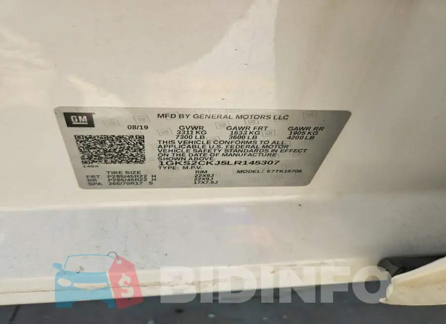 1GKS2CKJ5LR145307 Photo# 13