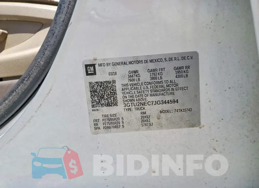 3GTU2NEC7JG344594 Photo# 12