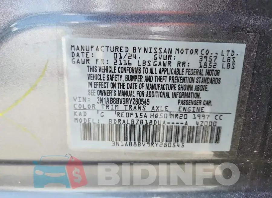 3N1AB8BV9RY280545 Photo# 13