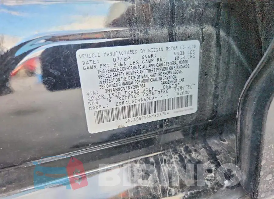 3N1AB8CV1NY285764 Photo# 12