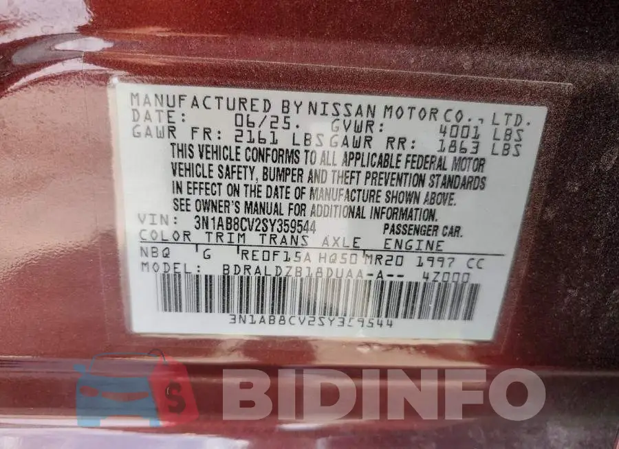 3N1AB8CV2SY359544 Photo# 12