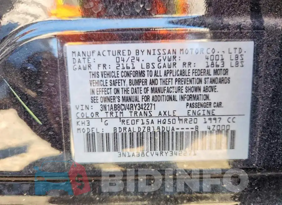 3N1AB8CV4RY342271 Photo# 12
