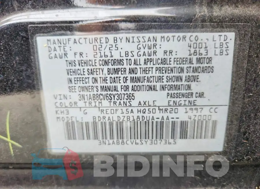 3N1AB8CV6SY307365 Photo# 12