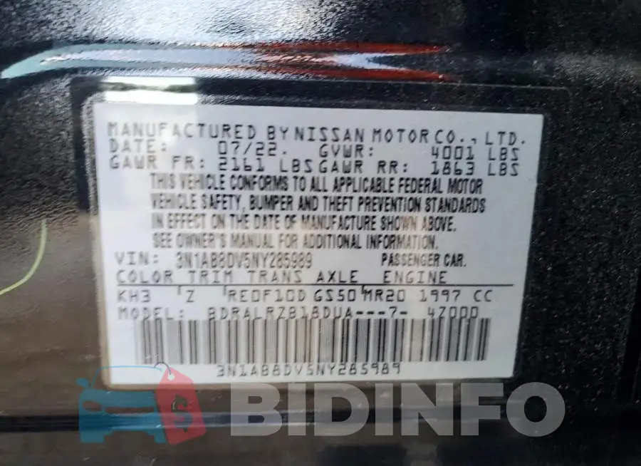 3N1AB8DV5NY285989 Photo# 12