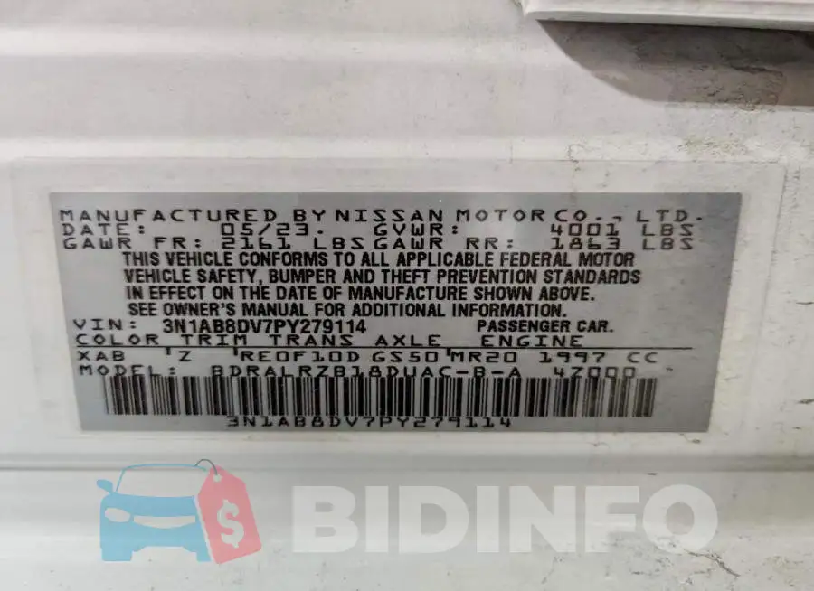 3N1AB8DV7PY279114 Photo# 13