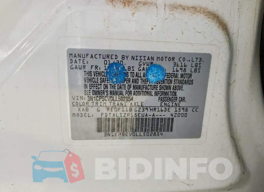 3N1CP5CV0LL502854 Photo# 13