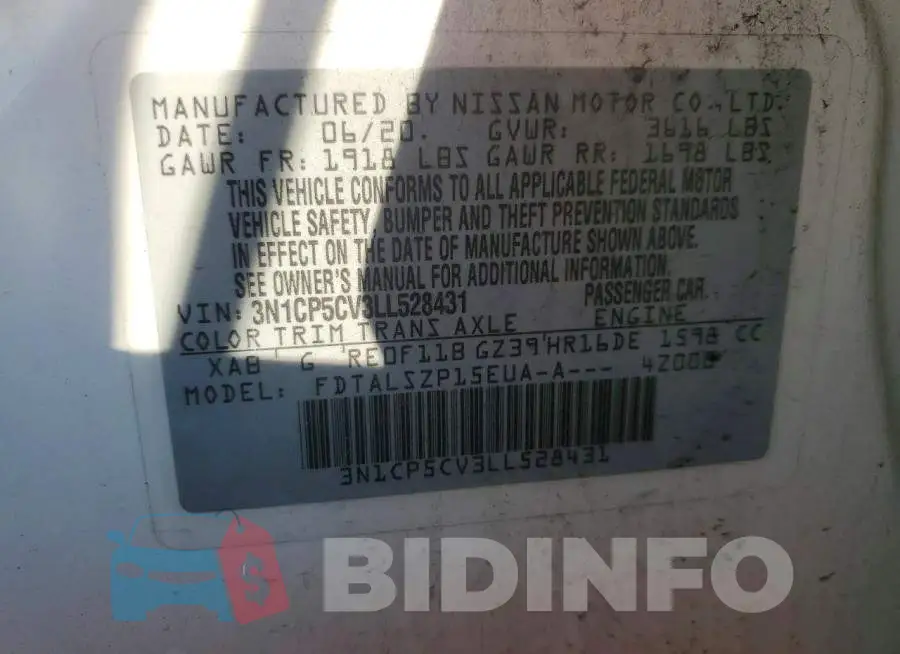 3N1CP5CV3LL528431 Photo# 12