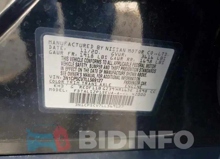 3N1CP5CV7LL569127 Photo# 12