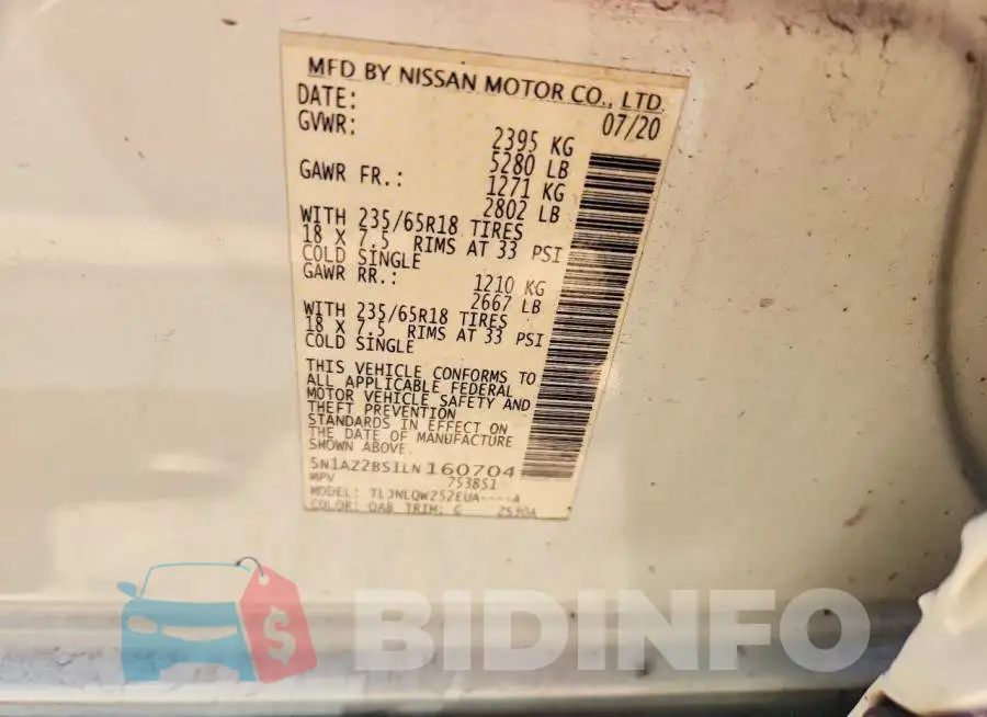 5N1AZ2BS1LN160704 Photo# 13