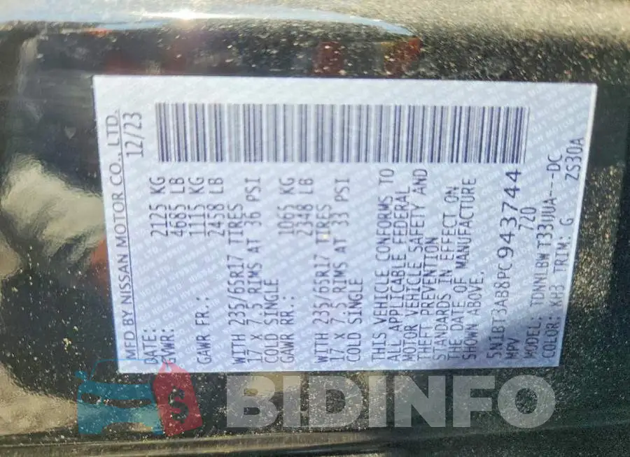 5N1BT3AB8PC943744 Photo# 14