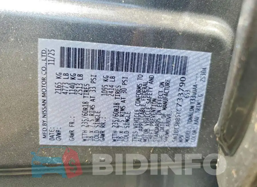 5N1BT3BB5TC733790 Photo# 13