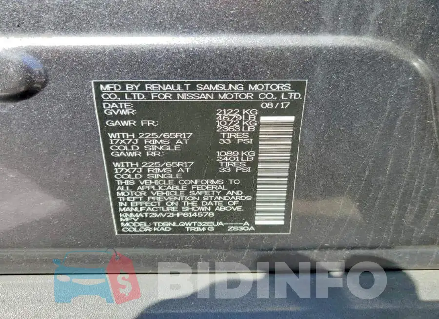 KNMAT2MV2HP614578 Photo# 14